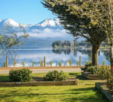 Powered Site View Of Lake And Mountains